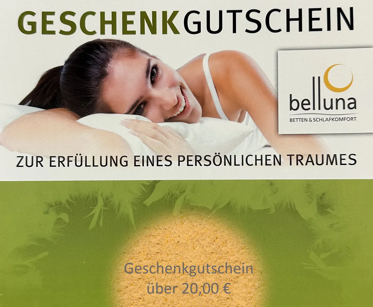 Geschenkgutschein im Wert von 20 EUR